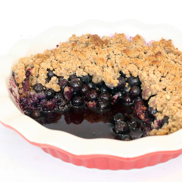 blueberry crumble